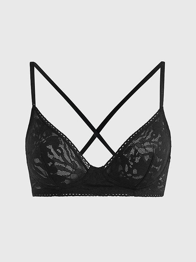 Calvin Klein USA Ultra Soft Lace Womens Bra Black 0948257-BO